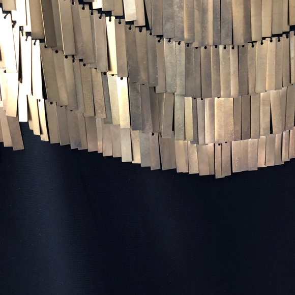 Art Deco-esque Black Cocktail Dress - Picture 2 of 4